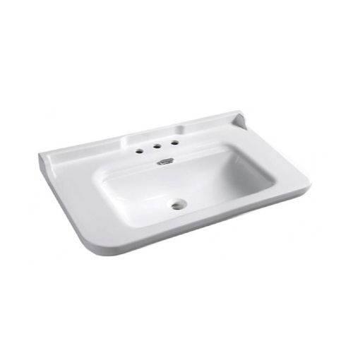 Раковина Kerasan Waldorf 100 см 4142K1bi/cr*3 подвесная цвет белый/хром