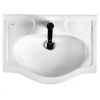 Раковина керамическая Onika Селигер 1WH110268 61х45 накладная цвет белый 1 отверстие под смеситель