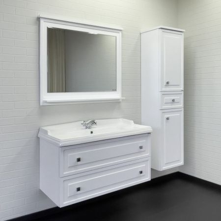 Тумба с раковиной Comforty Феррара 00-00020308CF 100х50 подвесная цвет белый