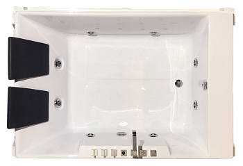 Ванна акриловая гидромассажная Royal Bath TRIUMPH RB665100CO 185х120 пристенная прямоугольная с каркасом