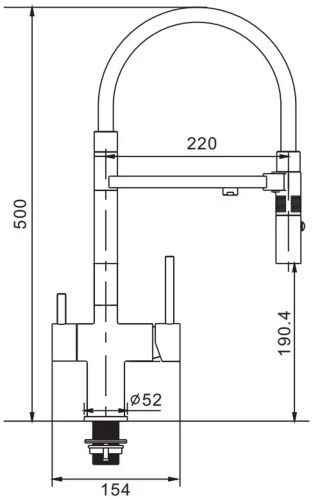 Смеситель для кухни Rose R958Q на мойку бронза - фото 3