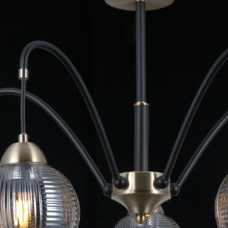 Люстра на штанге Illumico IL0433 IL0433-5PSQ-79 BK AB