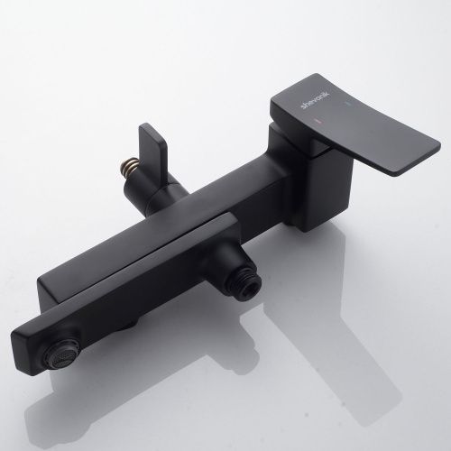 Душевая стойка Shevanik S4436H настенная цвет черный - фото 5