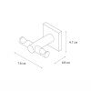 Крючок для ванной Fixsen Lux chrome FX-15005A