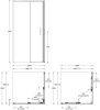 Душевой уголок Kerama Marazzi VETRO VE.100.SSD.BLK.M 100х100 стекло прозрачное профиль черный без поддона