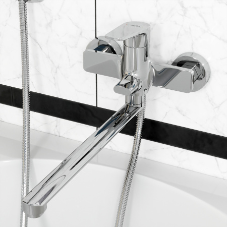 Смеситель для ванны Tokito TOYAMA TOK-TOY-1015 настенный хром