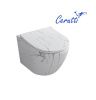 Унитаз подвесной Cerutti SPA CT9532 черный с сиденьем микролифт безободковый смыв торнадо