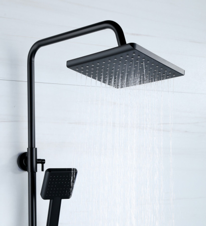 Верхний душ Bond Cube B02-9988 черный матовый