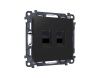 Комплект механизма компьютерной двойной розетки RJ-45 Ambrella Volt MA MA812110