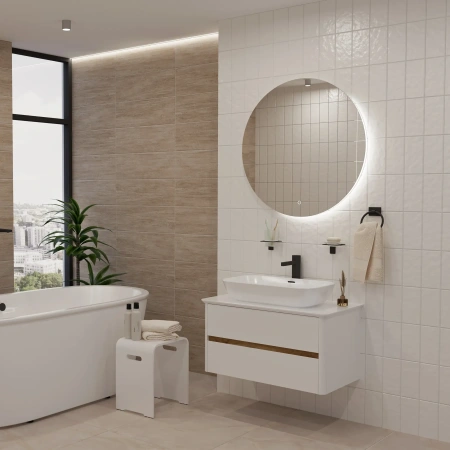 Тумба под раковину 1MarKa Monro Ц0000027406 80х50 цвет белый