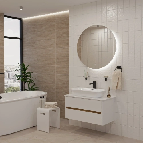 Тумба под раковину 1MarKa Monro Ц0000027406 80х45х42 цвет белый - фото 4