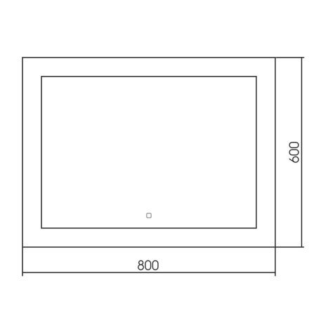 Зеркало с подсветкой Abber AG6107S-0.8 80х60