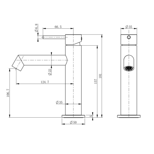 Смеситель Wonzon & Woghand WW-H1063-CR на раковину хром - фото 5