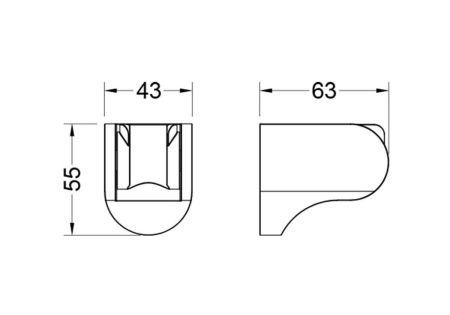 Держатель для душа Aquatek AQ2405CR хром