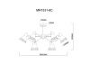 Люстра на штанге Myfar Chilly (Цхиллы) MR1531-6C