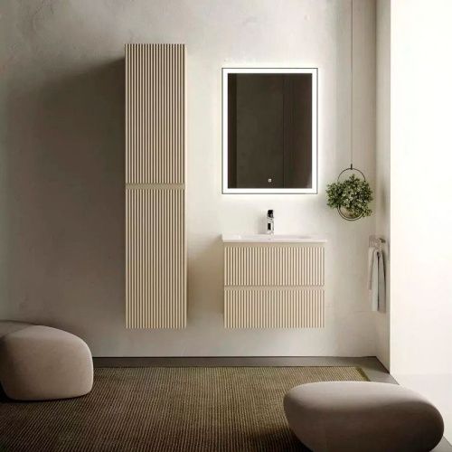 Тумба под раковину Sancos SNOB R SNR60CE 60х40 подвесная цвет бежевый - фото 4