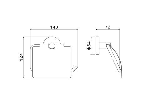 Бумагодержатель Aquatek ОБЕРОН AQ4209MB