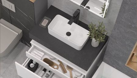 Тумба Velvex UNIT tpUNI.80.H27.Y-223 80х50 подвесная цвет белый