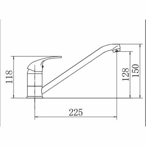 Смеситель для кухни Fashun A4815 на мойку хром - фото 3