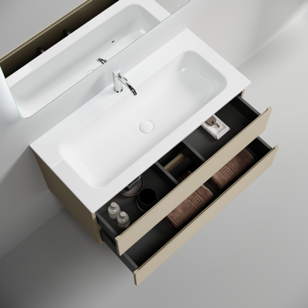 Тумба под раковину Sancos FOLK FL100CP 100х40 подвесная цвет бежевый