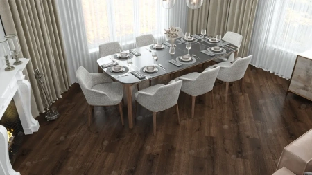 SPC ламинат Alpine Floor Real Wood ECO 2-2 MC Дуб Мокка толщина 0.6 см 43 класс 1220х183