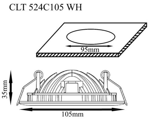 Светильник встраиваемый Crystal Lux CLT 524 CLT 524C105 WH - фото 3