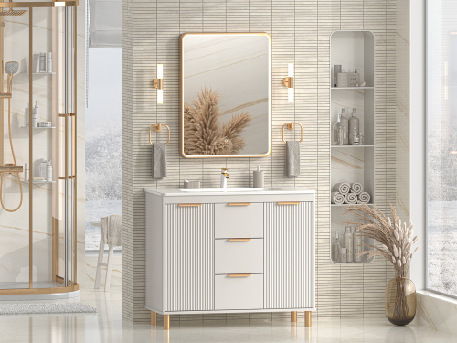 Тумба под раковину Brevita Risacca RIS-06100-0342Я 90х46х74 напольная - фото 5