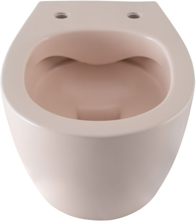 Чаша унитаза подвесная Allen Brau Fantasy 4.11004.SM цвет розовый без сиденья безободковая каскадный смыв