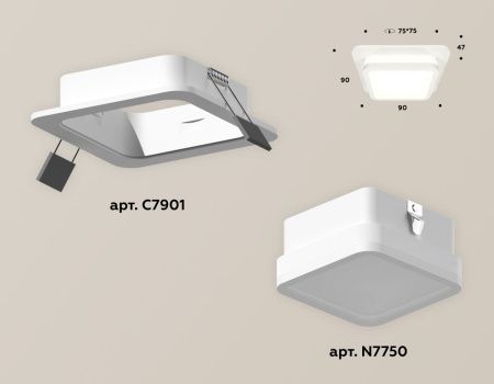 Светильник встраиваемый Ambrella Light Techno (Тецхно) XC7901012