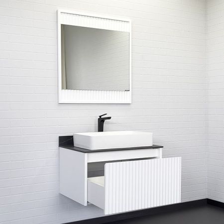 Тумба с раковиной Comforty Марсель 00-00013396CF 80х50 подвесная цвет белый