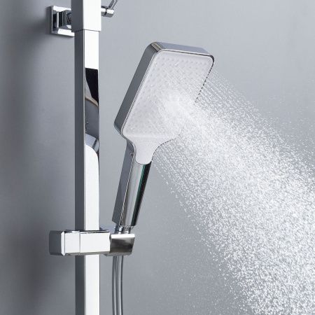Душевая стойка Shevanik S4636 настенная цвет хром