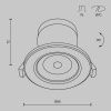Светильник встраиваемый Maytoni Technical Phill (Филл) DL014-6-L9W