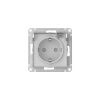 Розетка с заземлением со шторкой с крышкой 16А Systeme Electric AtlasDesign (АтласДесигн) ATN440146S