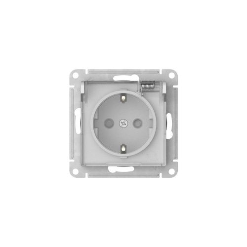 Розетка с заземлением со шторкой с крышкой 16А Systeme Electric AtlasDesign (АтласДесигн) ATN440146S - фото 4