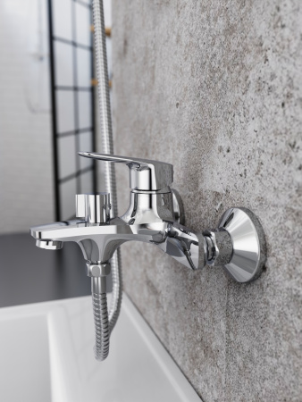 Смеситель для ванны Tokito HAPPO TOK-HAP-1014 настенный хром