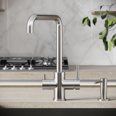 Смеситель для кухни Sancos Vela SC4013BN на мойку никель