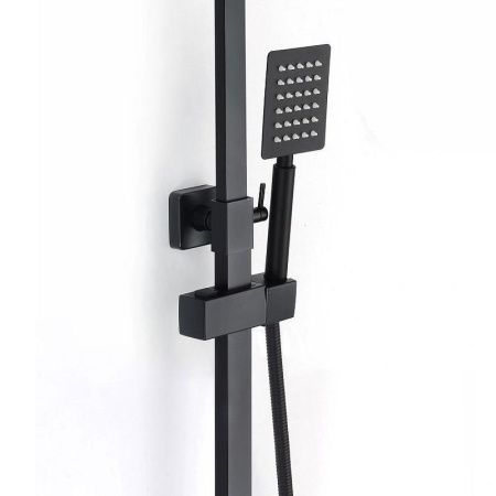 Душевая стойка D-Lin H10A24 настенная цвет черный