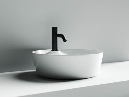 Раковина из сантехнического фарфора Ceramica Nova ELEMENT CN6014 40х40 накладная цвет белый 1 отверстие под смеситель