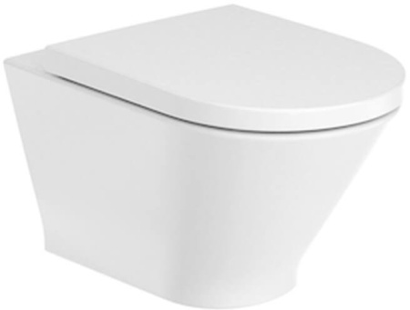 Чаша унитаза подвесная Roca GAP ROUND 7.3460.N.L00.0 цвет белый без сиденья безободковая каскадный смыв