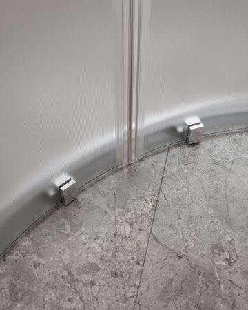 Душевой уголок Cezares MOLVENO MOLVENO-R-22-100+20-P-Cr 120х120 стекло рифленое профиль хром без поддона