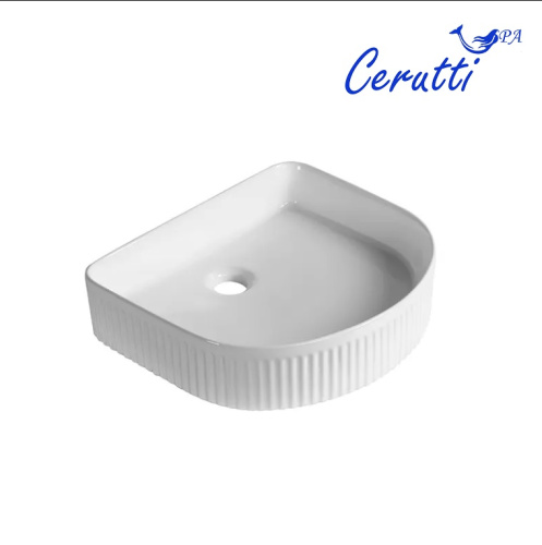 Раковина Cerutti SPA 43 см CR8011 накладная цвет белый - фото 2
