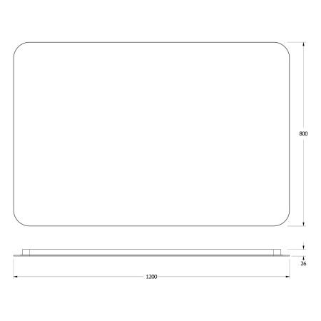 Зеркало в ванную Defesto OPTI DF 2810SH 120х80