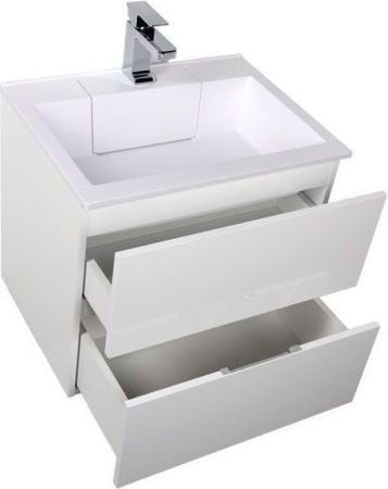 Тумба с раковиной Aquanet Алвита 00213095 60х50 подвесная цвет белый