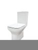 Унитаз подвесной Creo Сeramique RENNES 2.0 COMBO-RE1100R с RE1001T белый безободковый с сиденьем с микролифт душевой смыв