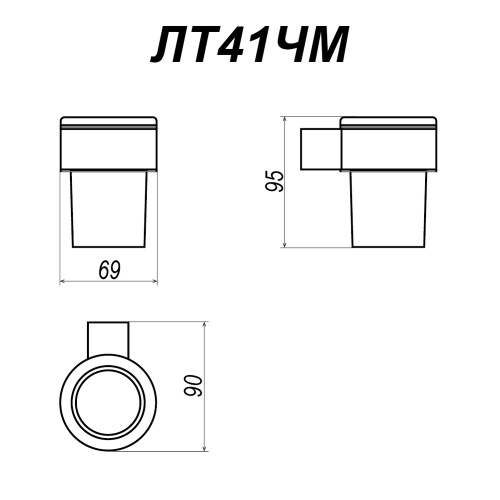 Стакан Altasan Лотос ЛТ41ЧМ - фото 5