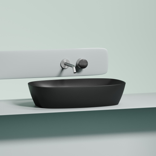 Раковина Ceramica Nova ELEMENT 60 см CN6049MB накладная цвет черный матовый - фото 5