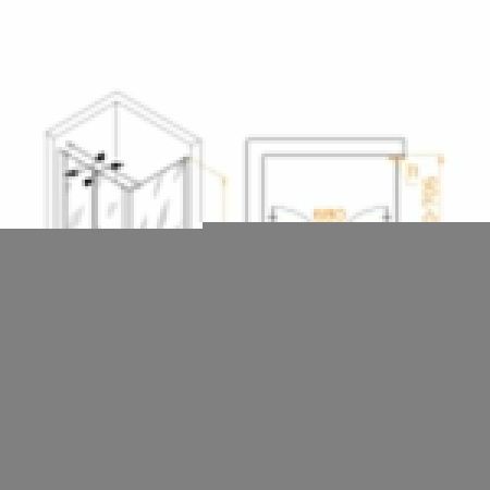 Душевой уголок RGW Passage 060814487-014 80х70 стекло прозрачное профиль черный без поддона