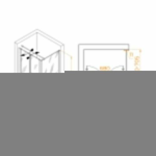 Душевой уголок RGW Passage 060814487-011 80х70 стекло прозрачное профиль хром без поддона - фото 2