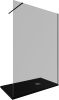 Душевая перегородка Allen Brau Infinity 3.21028.BBA.T 140х200 стекло тонированное профиль черный