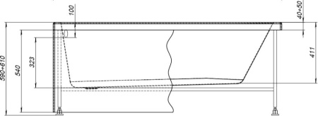 Каркас сварной для ванны Aquanet Light 00242147